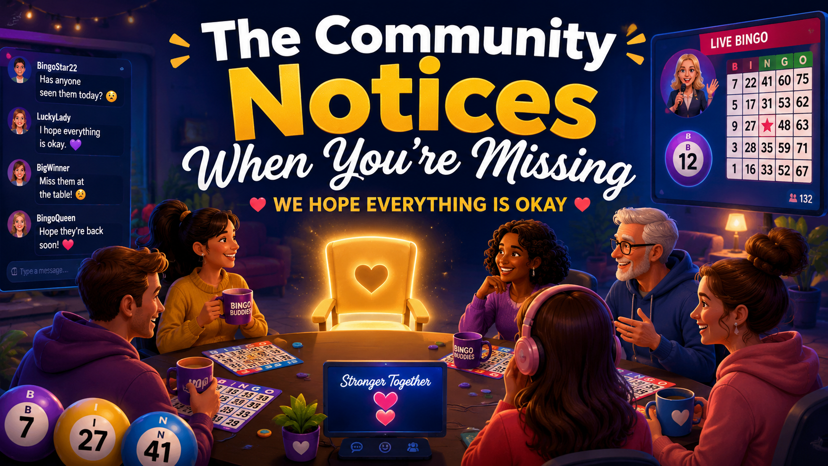 The Community Notices When You’re Missing—We Hope Everything Is Okay