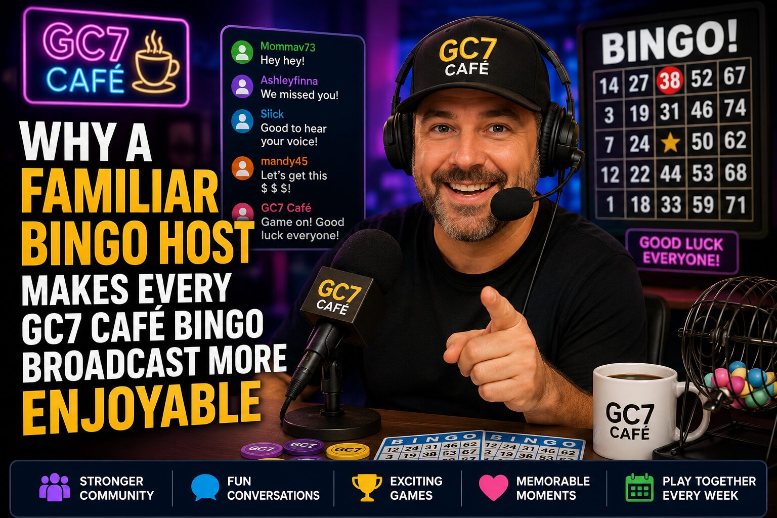 Why a Familiar Bingo Host Makes Every GC7 Café Bingo Broadcast More Enjoyable