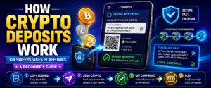 How Crypto Deposits Work on Sweepstakes Platforms
