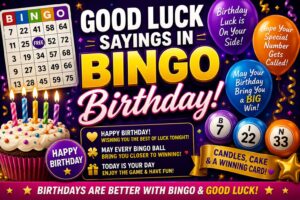 good luck sayings in bingo birthday