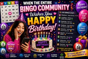 when the entire bingo community wishes you happy birthday