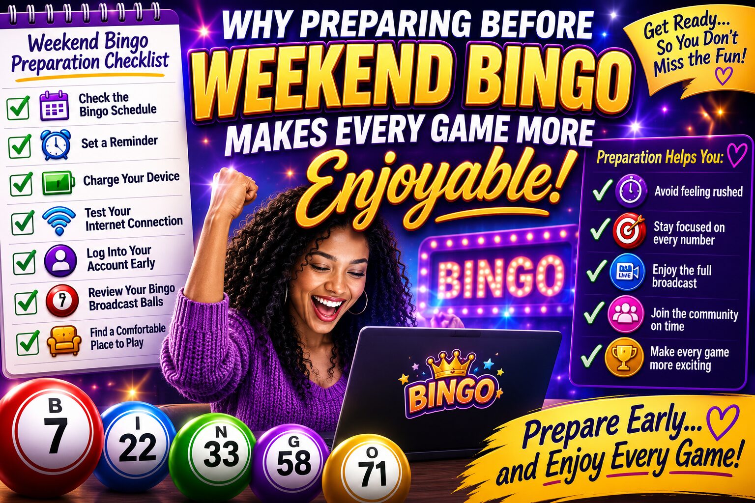 why preparing before weekend bingo makes every game more enjoyable