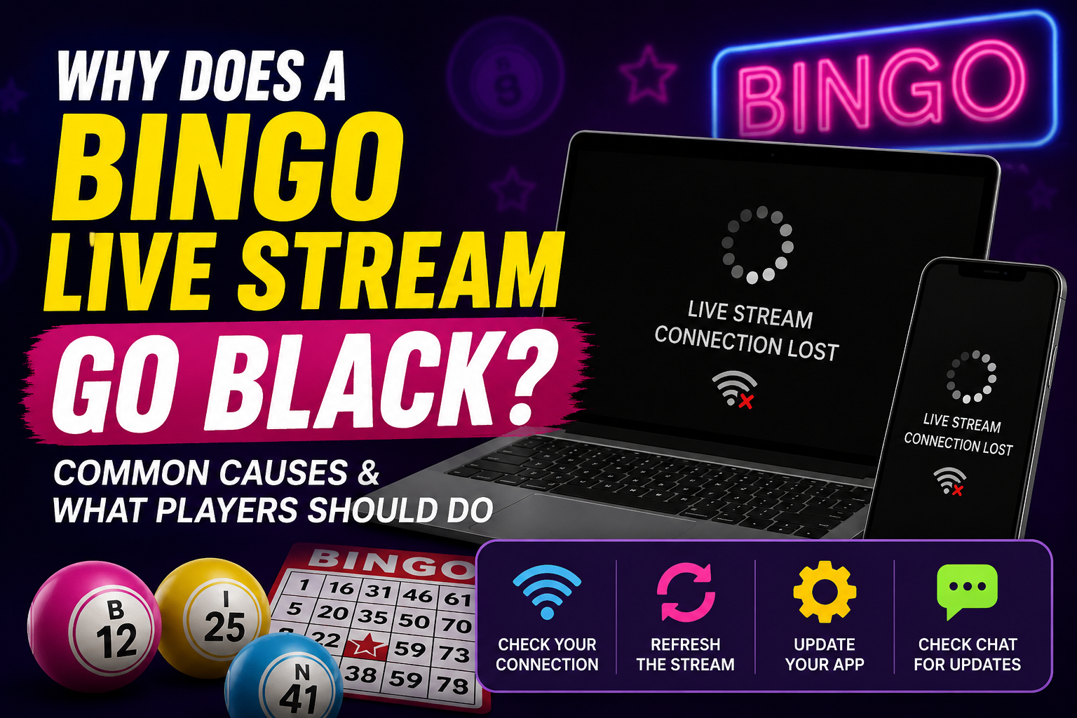 Why Does a Bingo Live Stream Go Black?