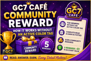 How the GC7 Café Community Reward Works Without an Active Color Tag