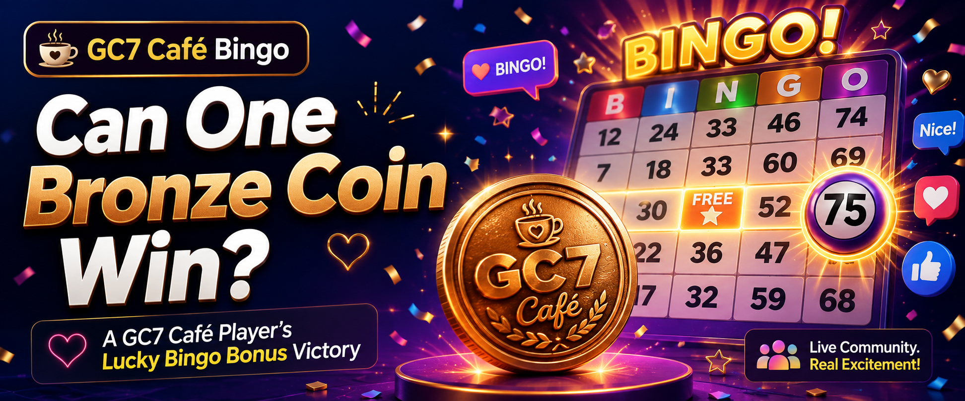 Can One Bronze Coin Win? A GC7 Café Player’s Lucky Bingo Bonus Victory