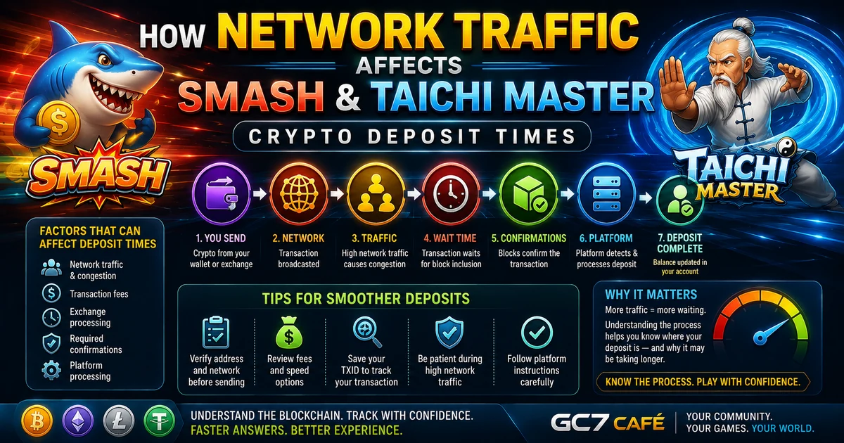 How Network Traffic Affects Smash and Taichi Master Crypto Deposit Times