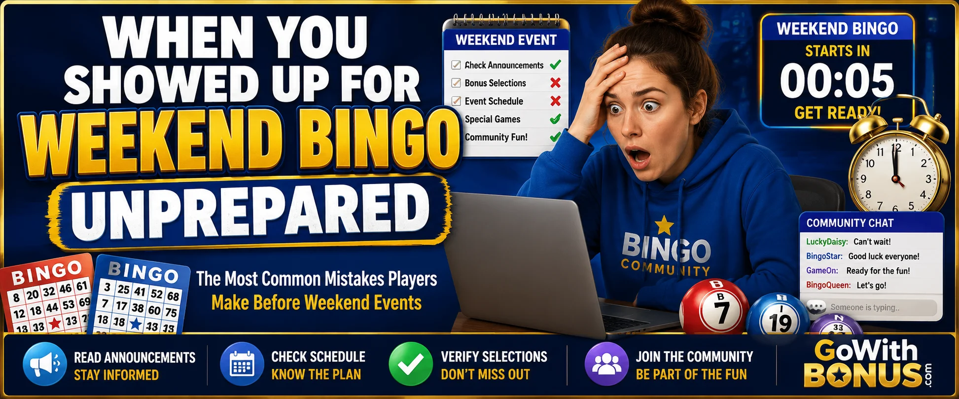 When You Showed Up for Weekend Bingo Unprepared