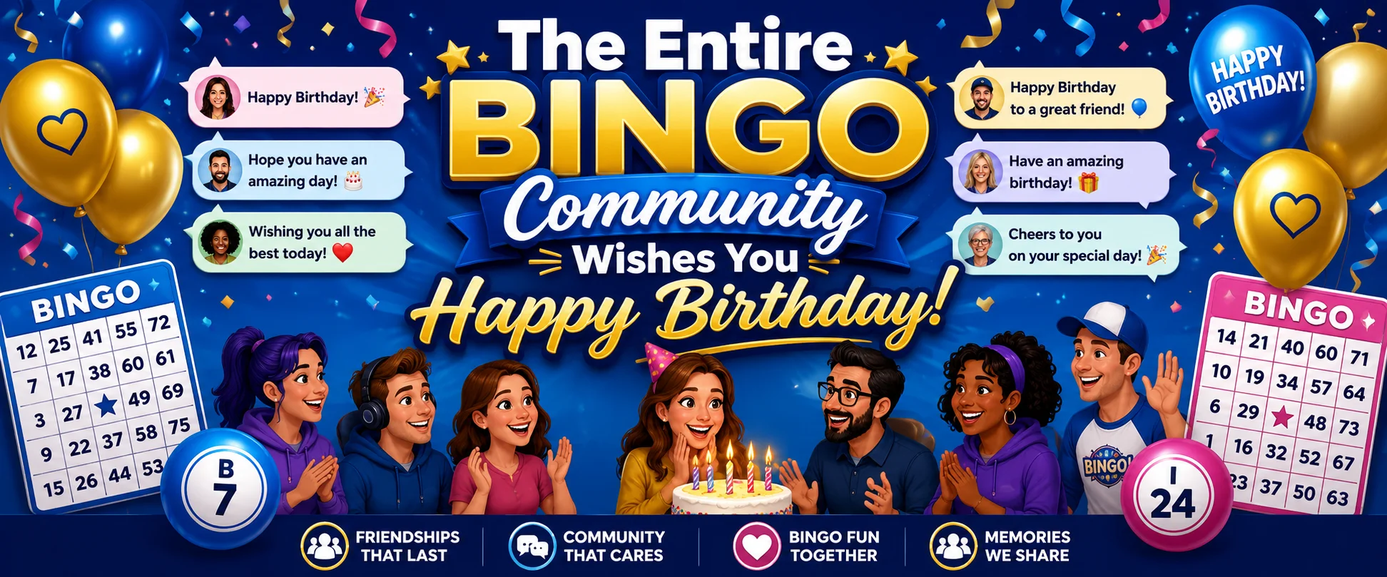 When It’s Your Birthday and the Entire Bingo Community Wishes You Happy Birthday