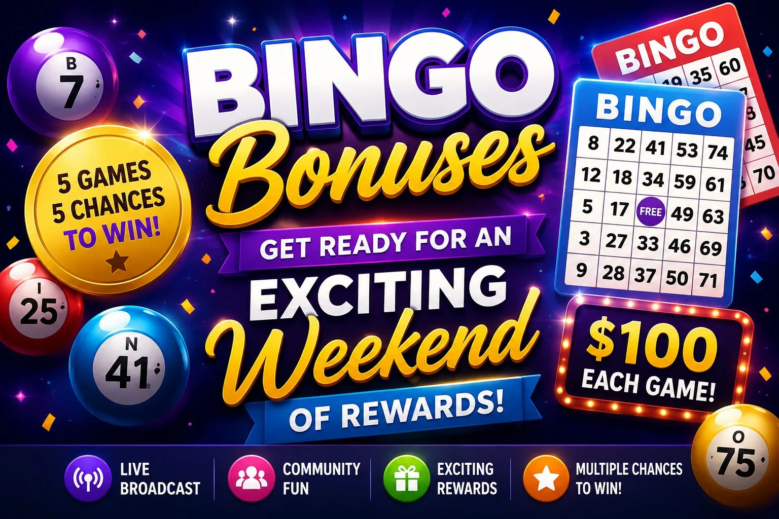 bingo bonuses get ready for an exciting weekend of rewards