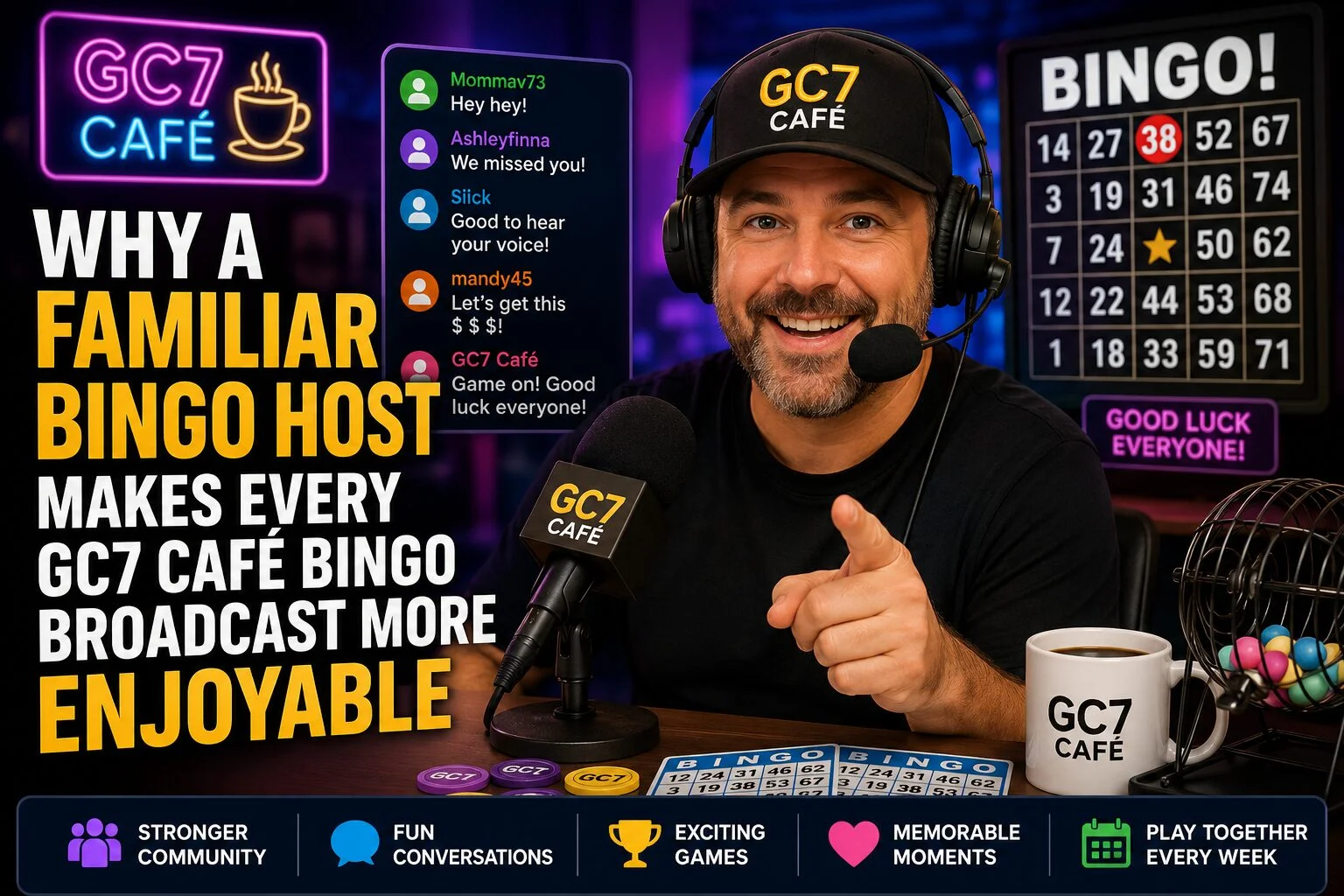 Why a Familiar Bingo Host Makes Every GC7 Café Bingo Broadcast More Enjoyable