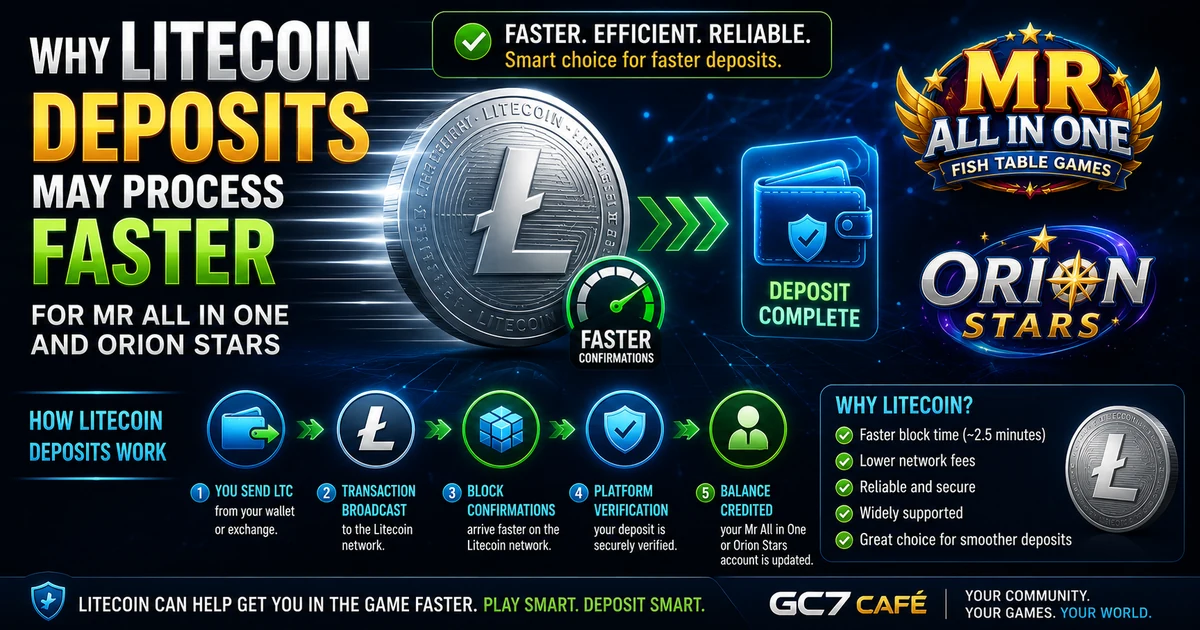 Why Litecoin Deposits May Process Faster for Mr All in One and Orion Stars